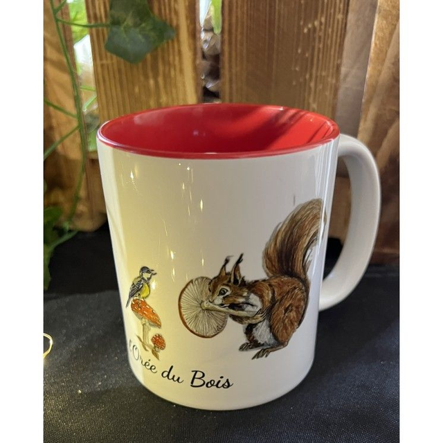  Mug Écureuil et Oiseau