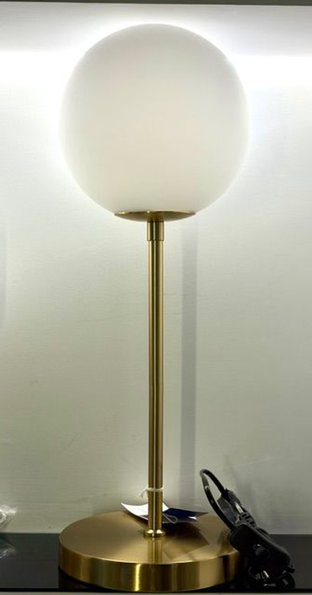 LAMPARA METAL DORADO BOLA