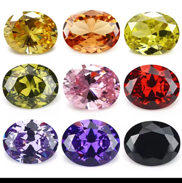 Zirkonia Steine Oval 3x5 mm