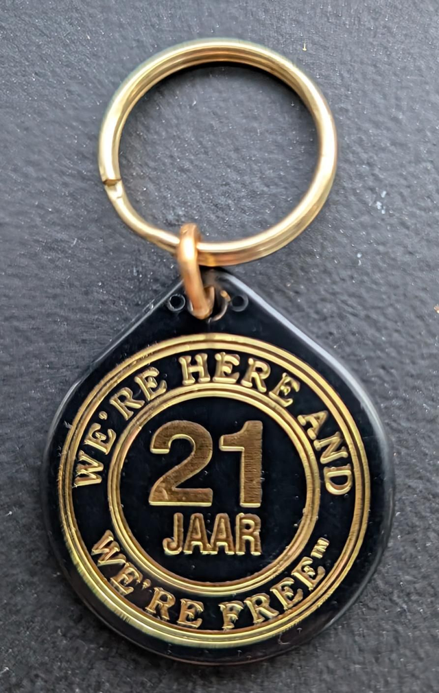 21 jaar plastic coin 