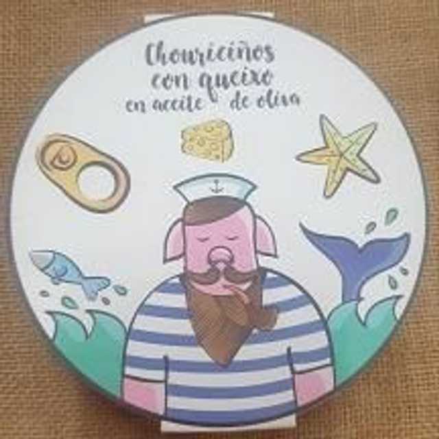 Chouriciños con Queso en aceite de oliva.CASA DA AVOA