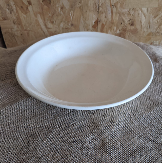 Plat rond blanc Badonviller