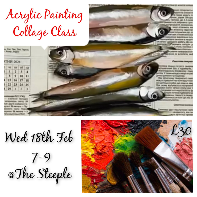 Collage &amp; Acrylic Still Life