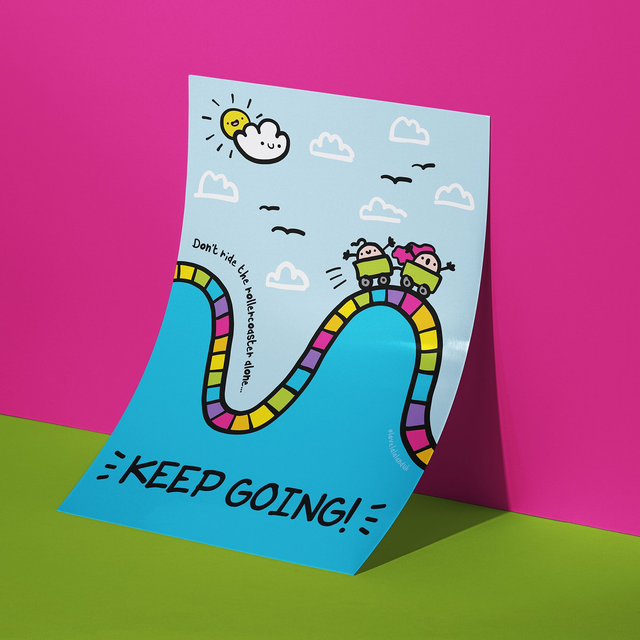 Keep Going A4 Art Print