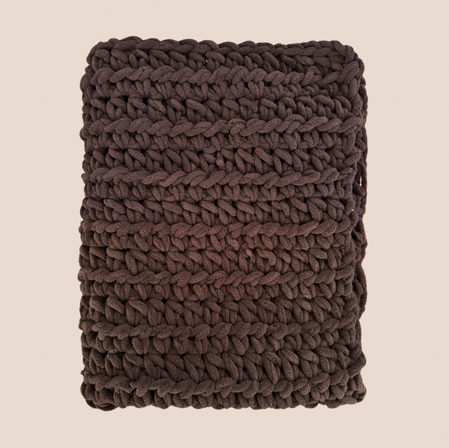 Baby Teddy Blanket Dark Brown
