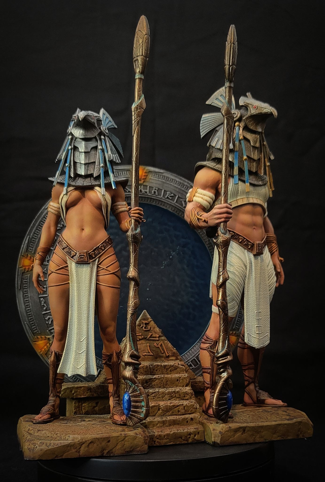 DIORAMA STARGATE HORUS GUARDS