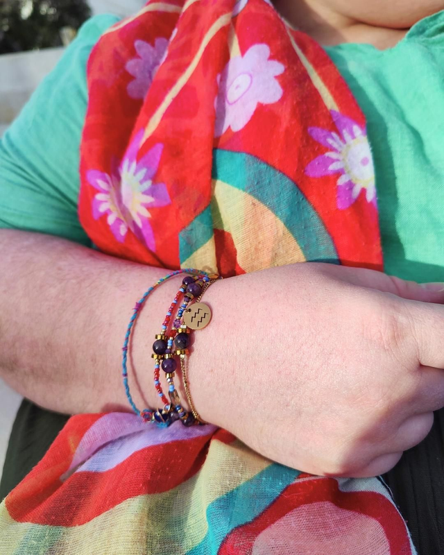 Bracelet Astro Verseau & Améthyste