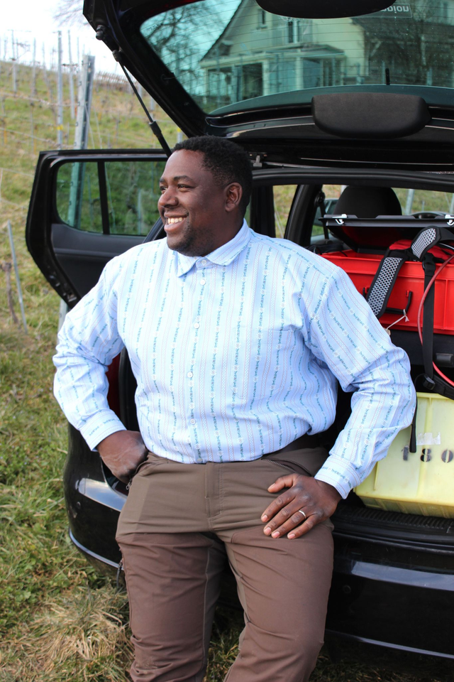 Chemise avec Col L.M Bleu Ciel