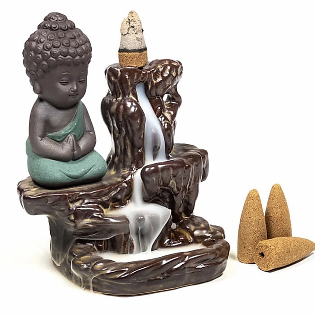 Backflow Suitsukealusta pikku Budha