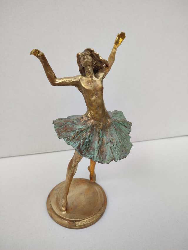Baletnica, 23x13x10 brąz unikat