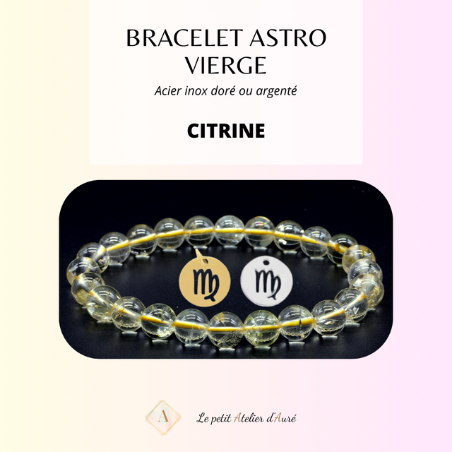 Vierge - Bracelet Astro Citrine