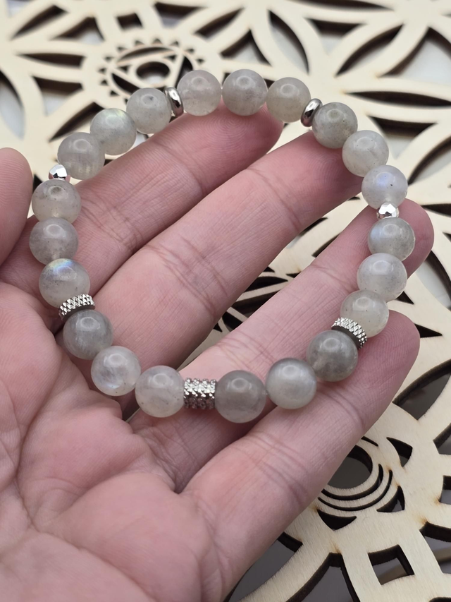 Bracelet Labradorite 0,8 cm