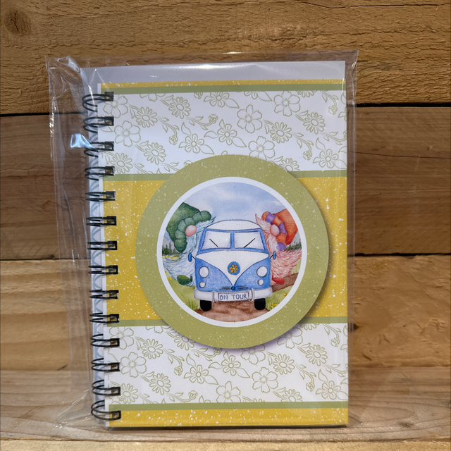 Handmade Gnome On Tour Notebook