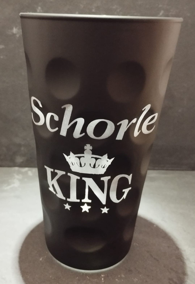 Dubbeglas "SCHORLE KING" versch Farben