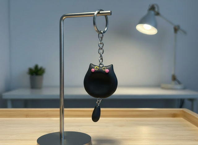 Handgjord Oro-Sten Nyckelring | Stress- och Fidgetaccessoar