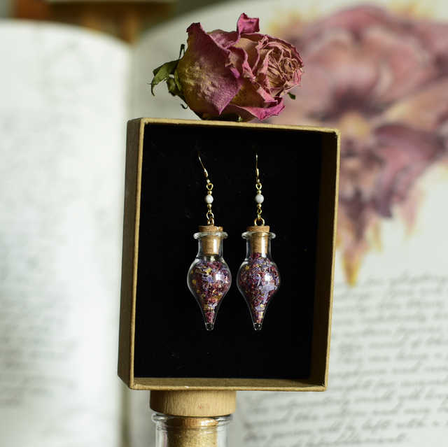 boucles d’oreilles fioles Stardust ✵