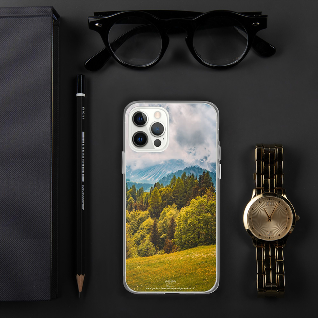  Cover per iPhone in silicone landscape cloudy 