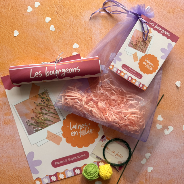 Kit crochet – Les bourgeons (personnalisable)