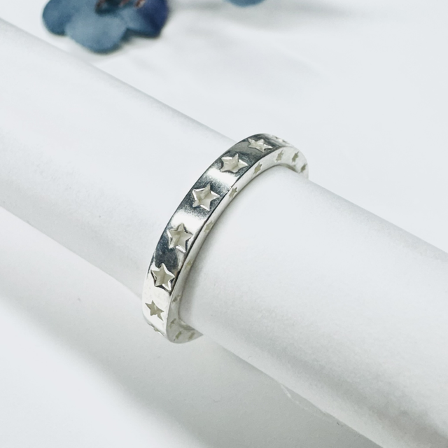 Anel aliança estrelas 