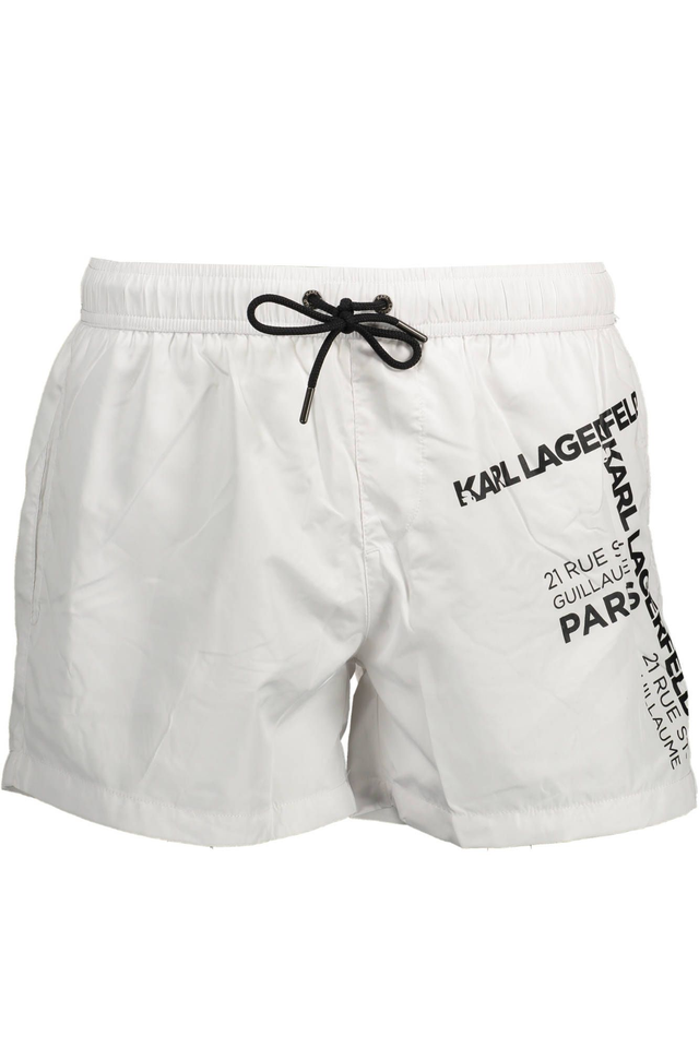 KARL LAGERFELD BEACHWEAR COSTUME PARTE SOTTO UOMO BIANCO
