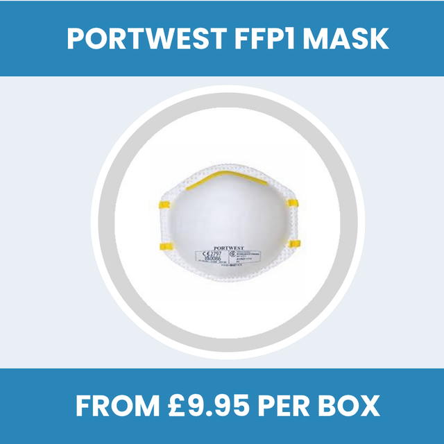 Portwest P100 FFP1 Moulded Disposable Masks