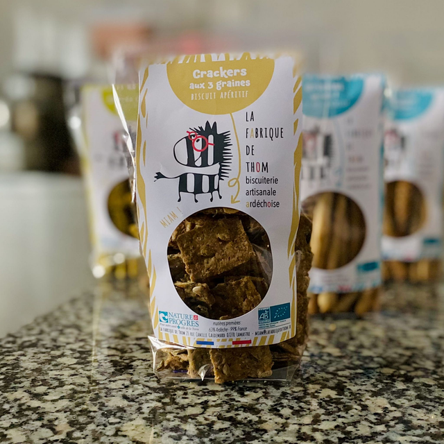 Crackers aux 3 graines 150 g