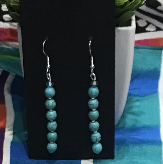 Blue Dangling Earrings - BLDE06