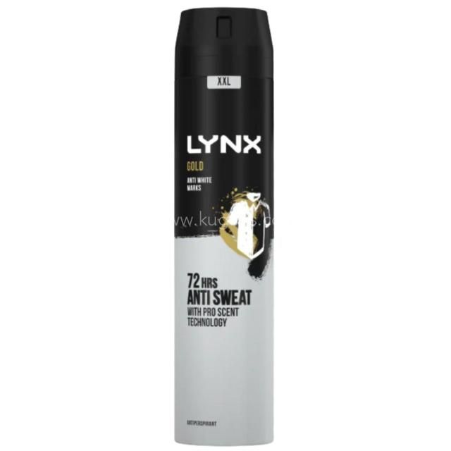 Lynx XXL Gold 72H Sweat Protection Anti-Perspirant Deodorant 3x250ml