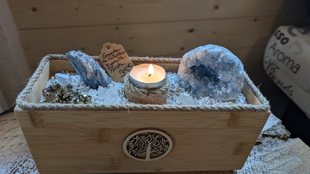Jardin minéral Géode de Célestine...