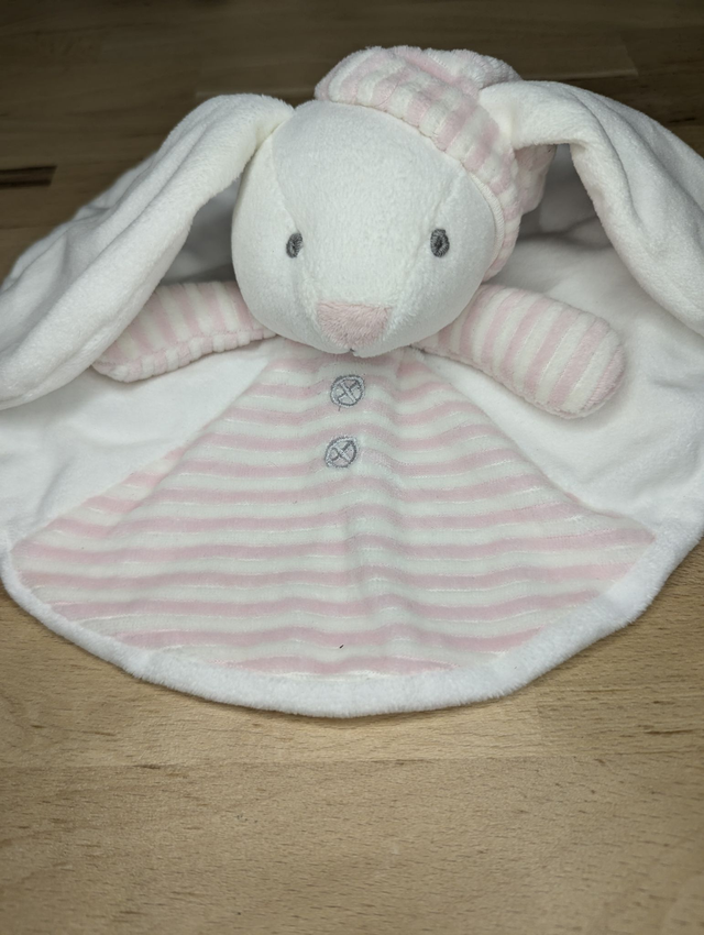 Doudou lapin rond