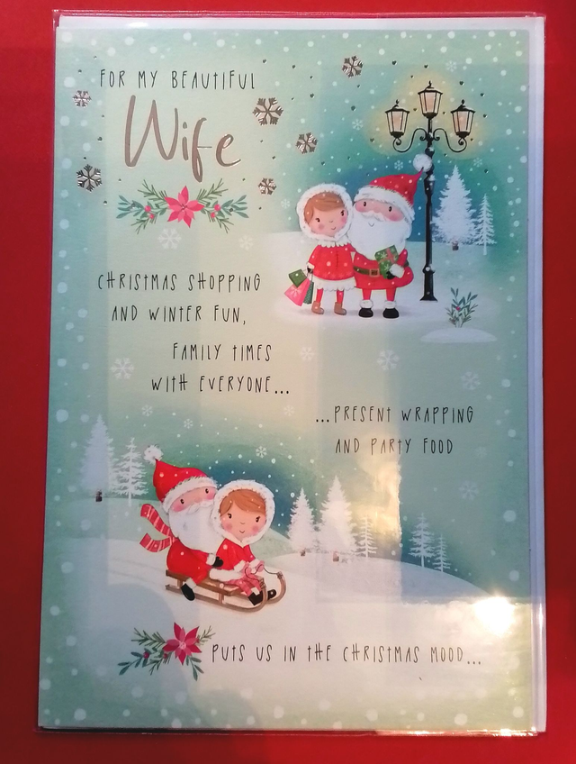 Wife Stunning Christmas Card 