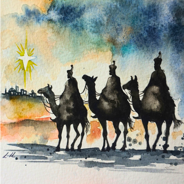 Three Wise Men Christmas Cards - Pack of 5