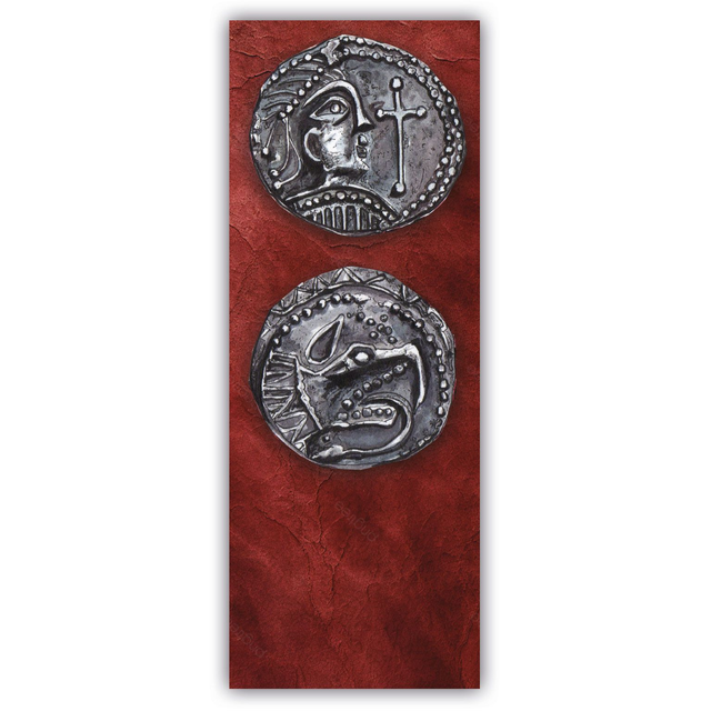 Marque-pages Monnaie Viking 16 x 6 cm