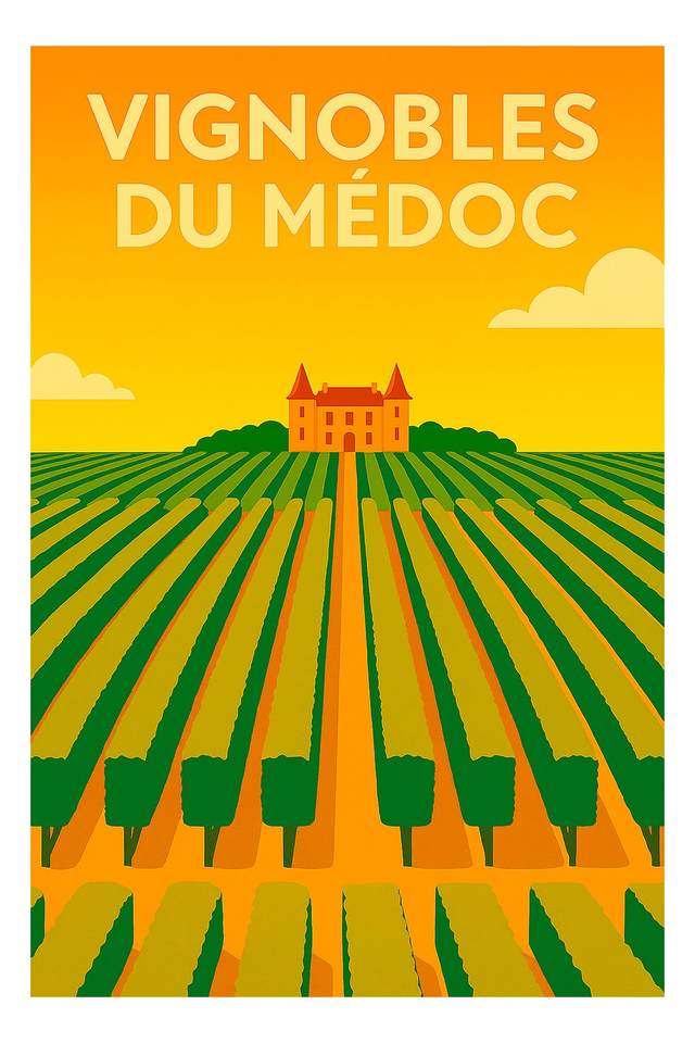 Affiche photo - Vignobles du Medoc