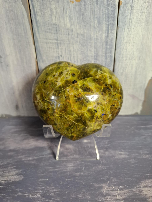 Green Opal Heart 