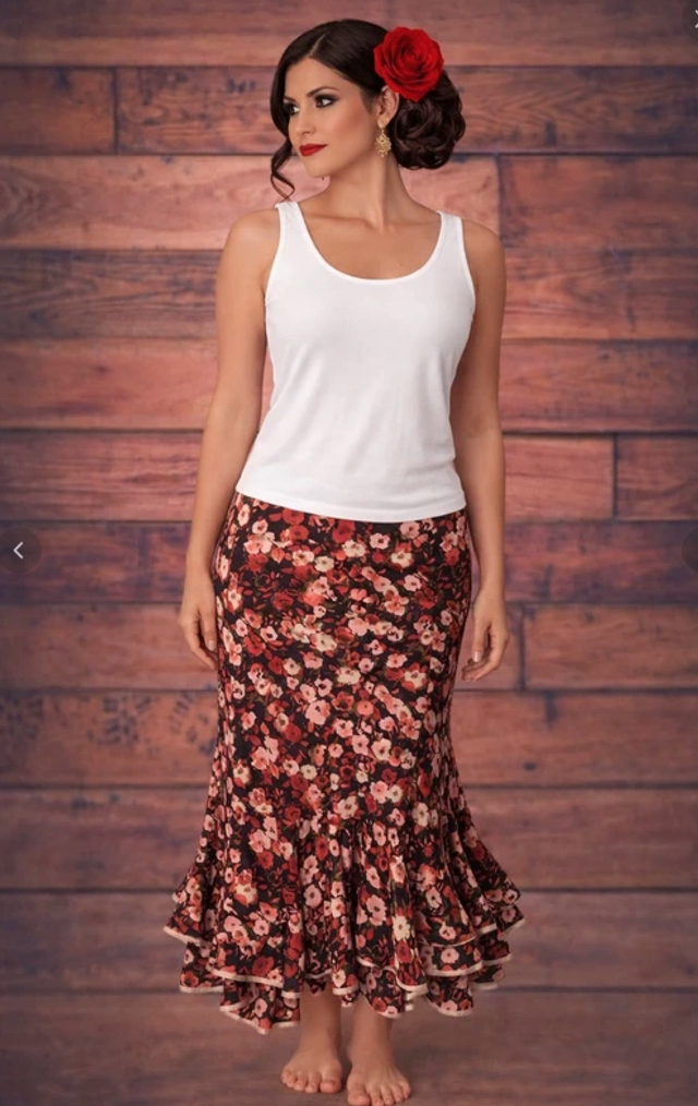 516 Taille S Jupe de sevillanes Falda sevillana 