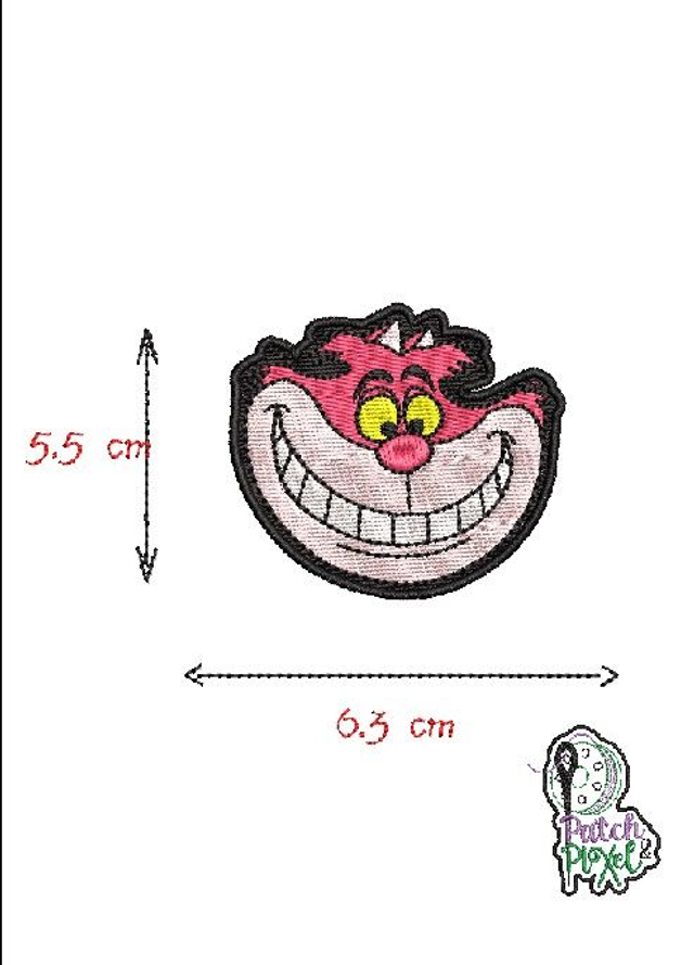 Chat Cheshire le sourire Alice au pays des merveilles écusson patch brodé différentes finitions