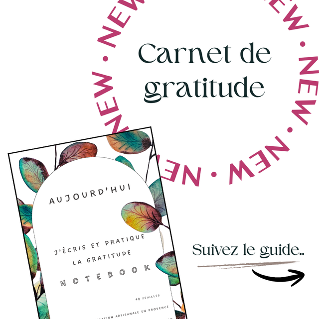 Carnet de gratitude "j'écris et pratique la gratitude"