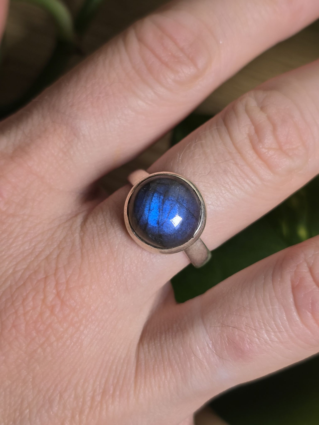 Bague Labradorite argent 925 (Qualité AA)