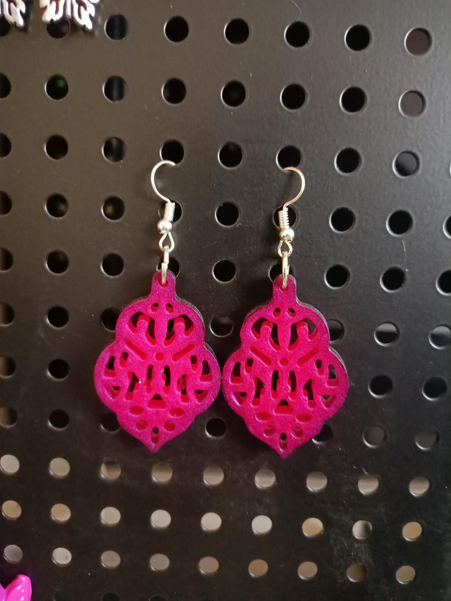 Boucles d'oreilles résine 