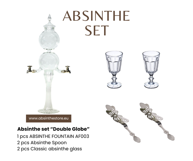 Absinthe set "Double Globe"