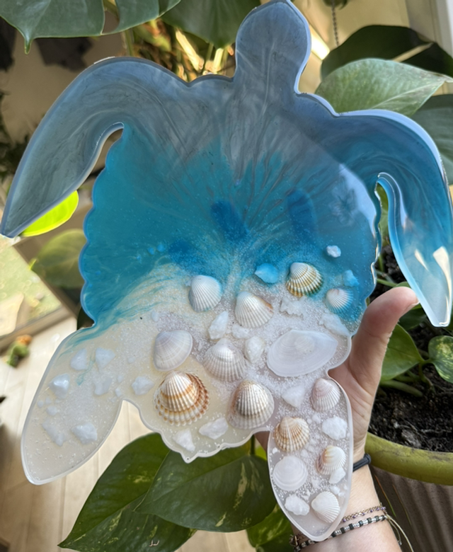 Plateau ou accroche murale tortue