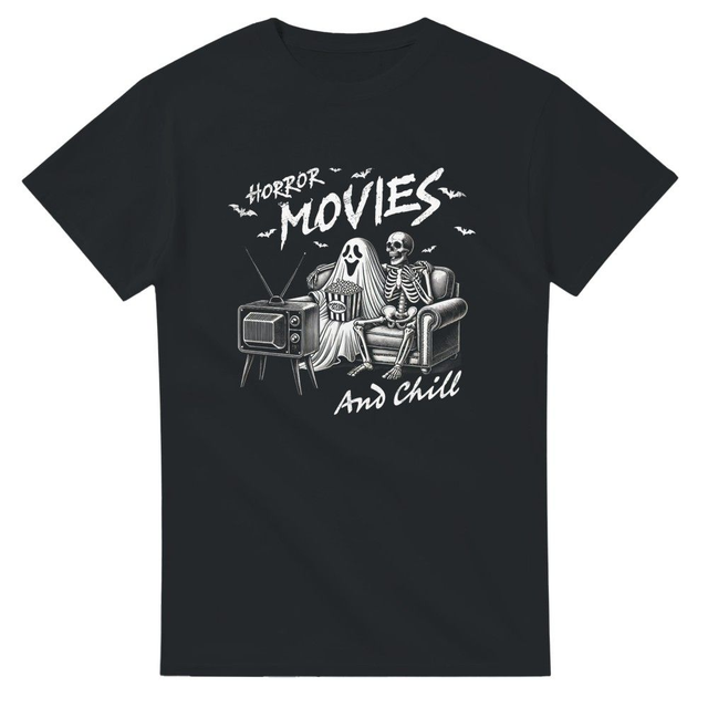 Horror Movies and Chill Skeleton T-Shirt