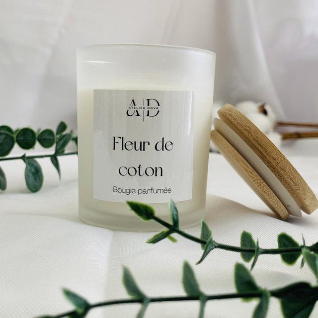 Fleur de coton bougie parfumée