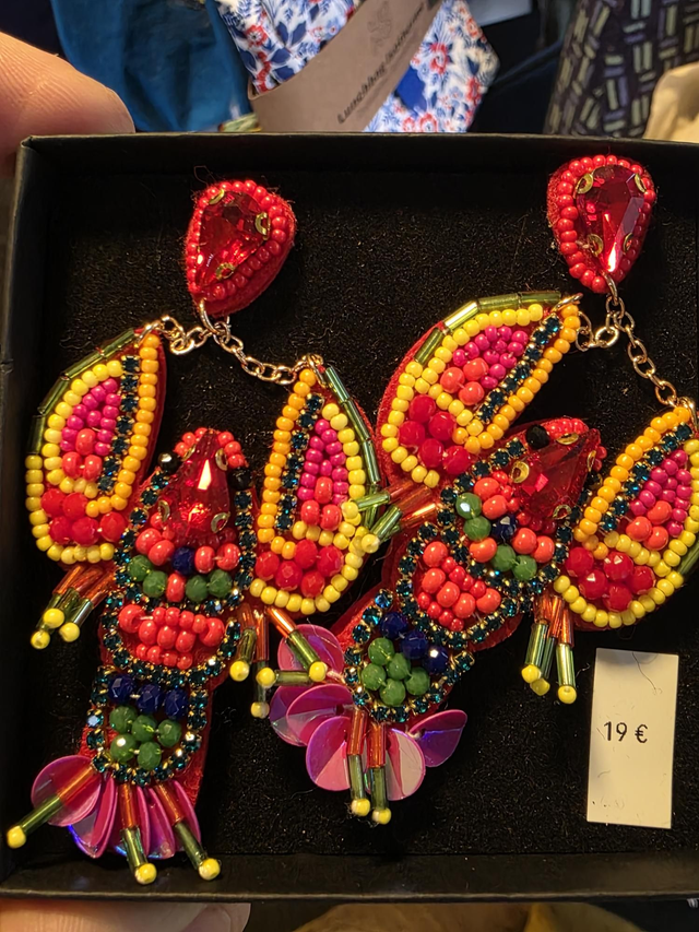 Boucles d’oreilles Homard