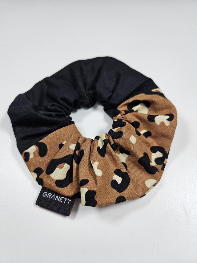 LEO multicolor cognac scrunchie hajgumi