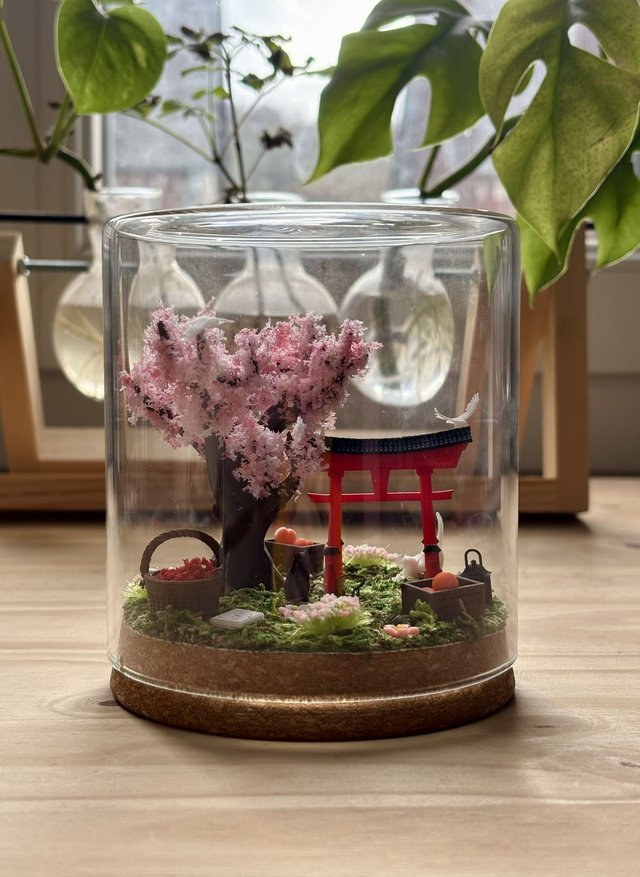 🌸 Terrarium verre - Édition Japon