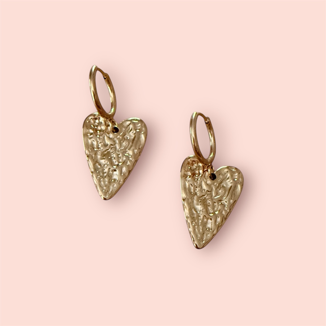 LS Golden Heart Earrings