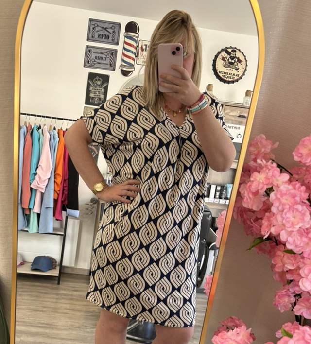 Robe fluide à motif 