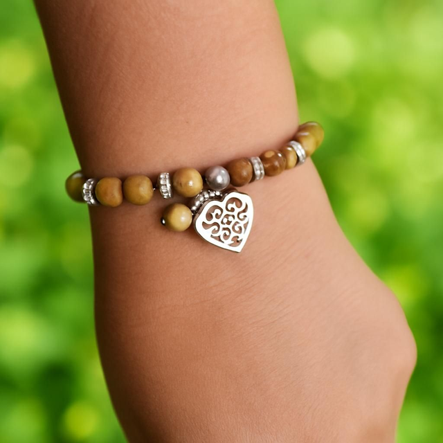 Bracelet Jaspe paysage - Ancrage & Harmonie